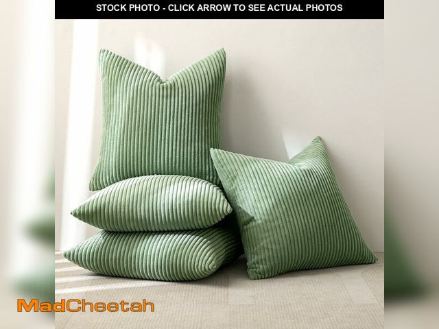 Lot 74-12714896 - MIULEE Boho Farmhouse Throw Pillow Covers 18x18 Inch Set of 4 Mordern Nordic Cushion Covers Soft Cor...