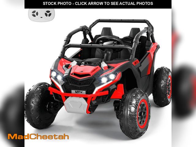 Lot 74-13097873 - Wisairt 24V Ride on Toys 4WD Ride on Cars with Remote Control, 2 XL Seater Electric Car for Kids, Po...