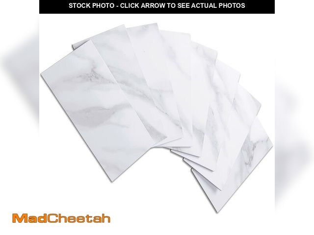 Lot 74-12682291 - AULIGET 3" x 6" Subway Tile Peel and Stick Backsplash, Thick PVC Stick on Wall Tiles (100, Polished ...