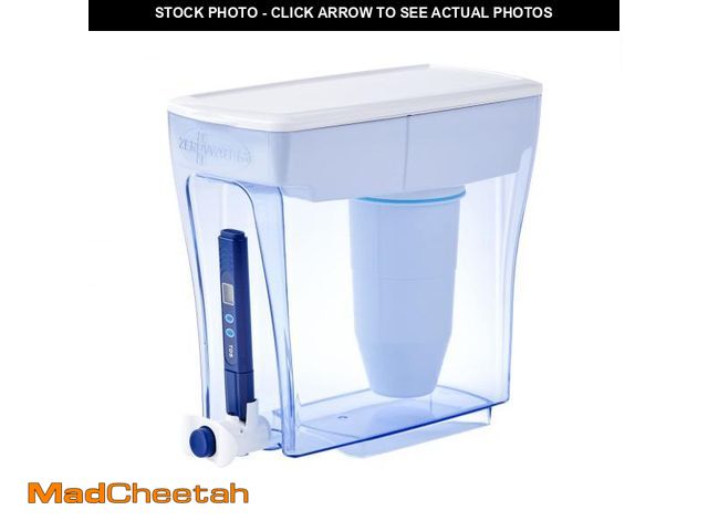 Lot 74-12123700 - ZeroWater 20-Cup Ready-Pour 5-Stage Water Filter Dispenser with 0 TDS Water Filter Ã¢â¬â IAPMO Ce...