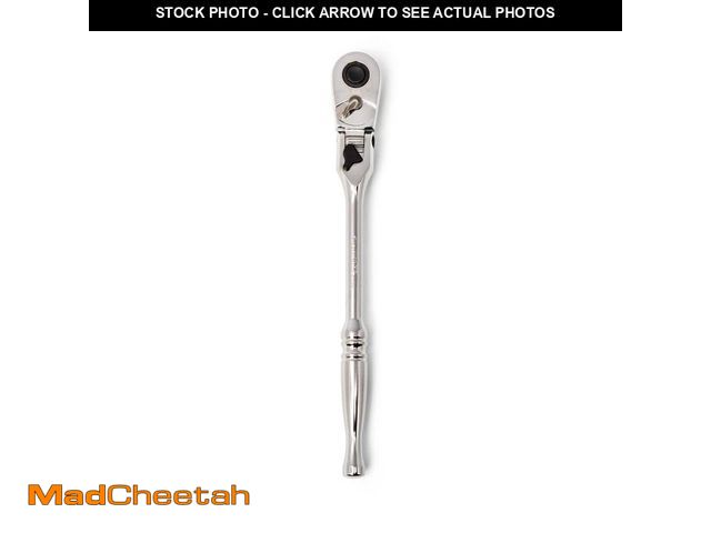 Lot 74-14314943 - Husky 3/8 in. Drive 100-Position Chrome Locking Flex-Head Ratchet - UNUSED
