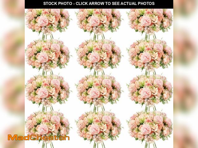 Lot 74-12608213 - Tigeen Artificial Flowers Artificial Peonies Silk Flowers Faux Peony Fake Peony Silk Hydrangea Bouqu...