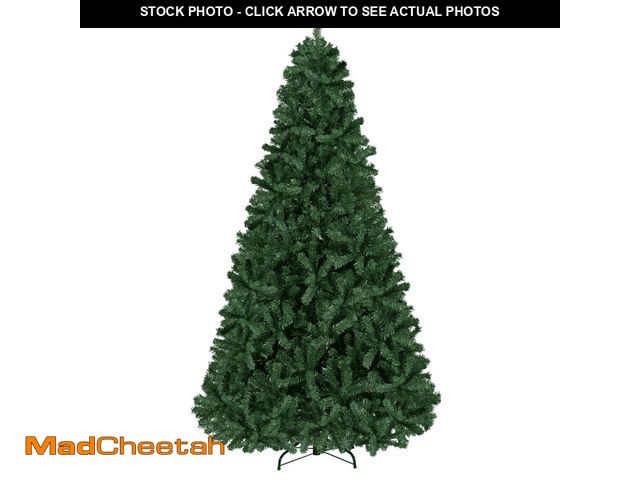 Lot 74-12835084 - Yaheetech 7.5ft Hinged Spruce Artificial Christmas Tree with Foldable Stand PVC Tips, Green - UNUSED