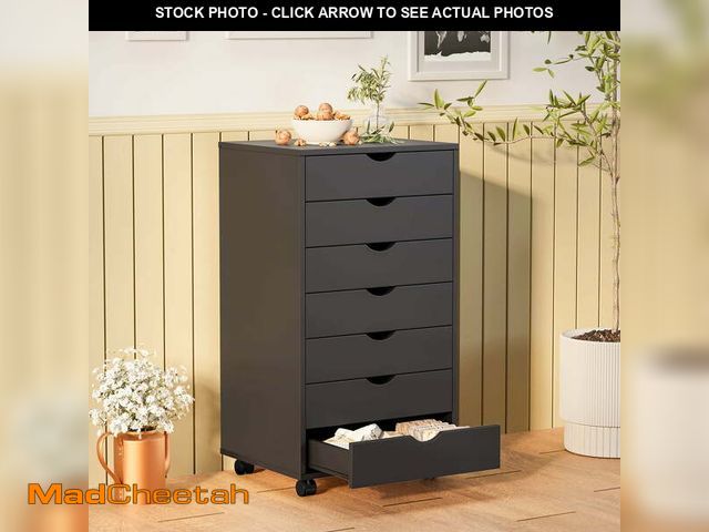 Lot 74-13531604 - CONCETTA 7-Drawer Rolling Storage Cabinet â Mobile Organizer for Bedroom, Office, and Home Spaces,...