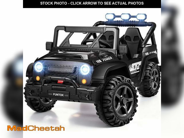 Lot 74-13643334 - (MISSING WHEELS) FUNTOK 24V 2 Seater Kids Ride on Toys w/ 20 " Large Seat, 4 x 200W Motor, 2WD/4WD S...