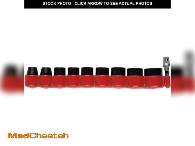 Lot 74-12145219 - Makita Impact XPS Impact Socket Set W/ Std Socket Adapter, 10Pc, 3/8" Drive, 6pt, Metric - UNUSED