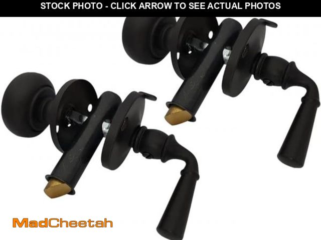 Lot 74-12330859 - QCAA Solid Brass Storm Door Latch, Oil Rubbed Bronze US10B, Made in Taiwan, 2 Pack - UNUSED