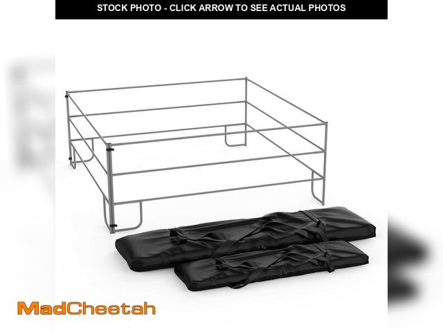 Lot 74-13577514 - STEELAID Portable Horse Pen 8'x8' Metal Corral -Easy Assembly Livestock Fencing for Smaller Horses &...