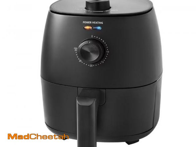 Lot 74-12421502 - Mainstays 2.2 Qt Air Fryer, Non-Stick, Dishwasher Black - USED
