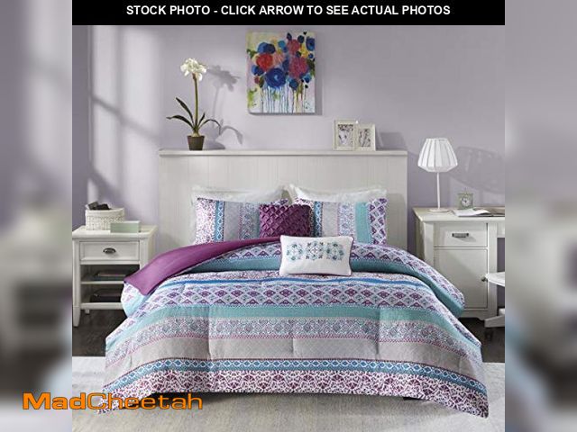 Lot 74-12366063 - Intelligent Design Cozy Comforter Set Casual Boho Pieced Design, Modern All Season Bedding Set with ...