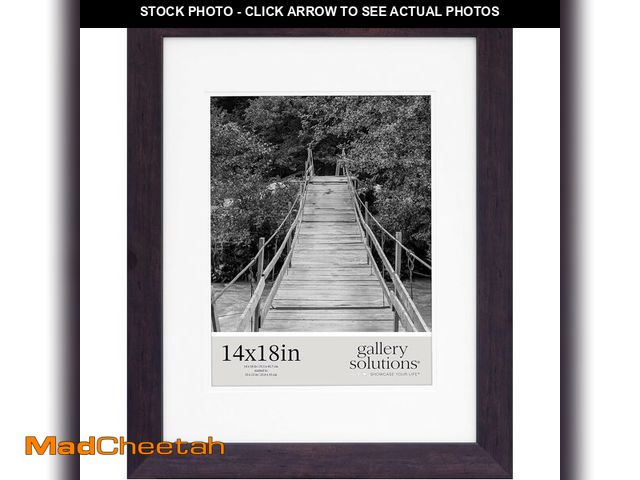 Lot 74-12827812 - Gallery Solutions - 14"x18" Wall Picture Frame - Double White Mat - Matted for 10"x13" Image - Versa...