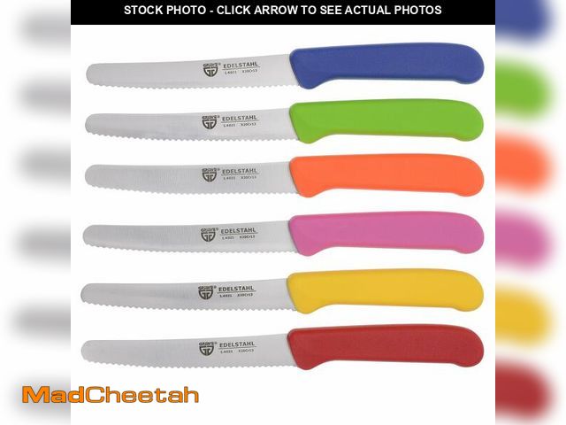 Lot 74-12712456 - GRÃâWE table knife 6 pieces, knife set for cutting, pack of 6 bread knives, breakfast knife with ...