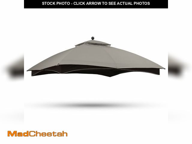 Lot 74-14044665 - ABCCANOPY Gazebo Replacement Canopy Top for Lowe's Allen Roth #GF-12S004B-1, Gray - UNUSED