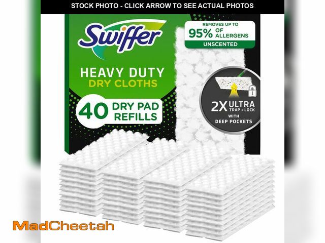 Lot 74-12607955 - Swiffer Sweeper Heavy Duty Mop Pad Refills for Floor Mopping and Cleaning, All Purpose Multi Surface...