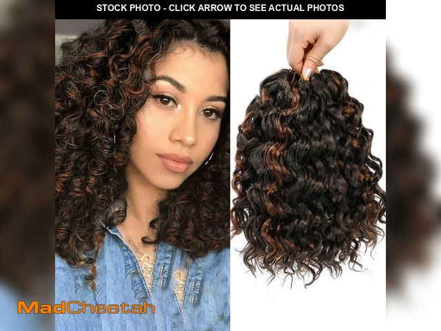 Lot 74-14209146 - Gogo Curl Crochet Hair 8 Inch Short Curly Crochet Hair for Black Women Beach Curl Water Wave Curly C...