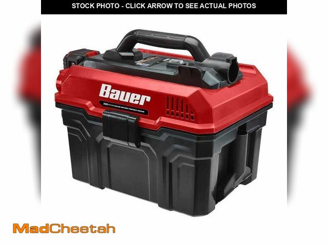 Lot 74-14081091 - BAUER 20V Cordless, 3-1/2 Gallon Wet/Dry Vacuum â Tool Only - UNUSED