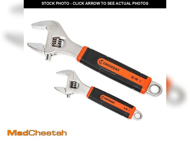 Lot 74-14255296 - Crescent 6 in. and 10 in. Cushion Grip Adjustable Wrench Set (2-Piece) - UNUSED