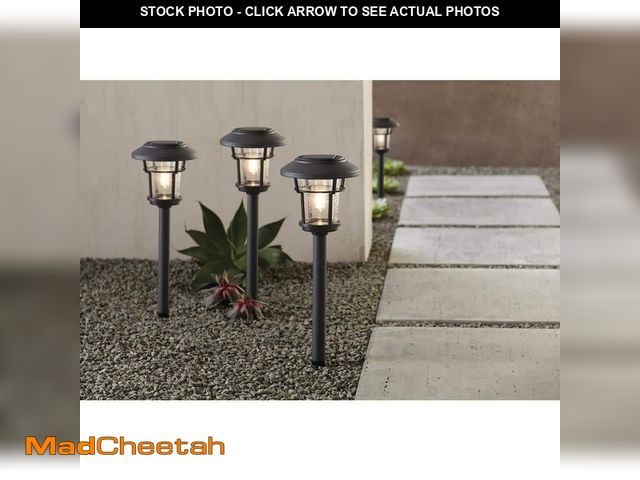 Lot 74-12837089 - *DIRTY* Home Decorators Collection Palmdale 20 Lumen Gray LED Weather Resistant Outdoor Solar Path L...