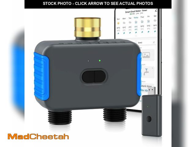 Lot 74-12459233 - Smartale WiFi Sprinkler Timer, 2 Zone Smart Bluetooth Hose Timer, Programmable Automatic Irrigation ...