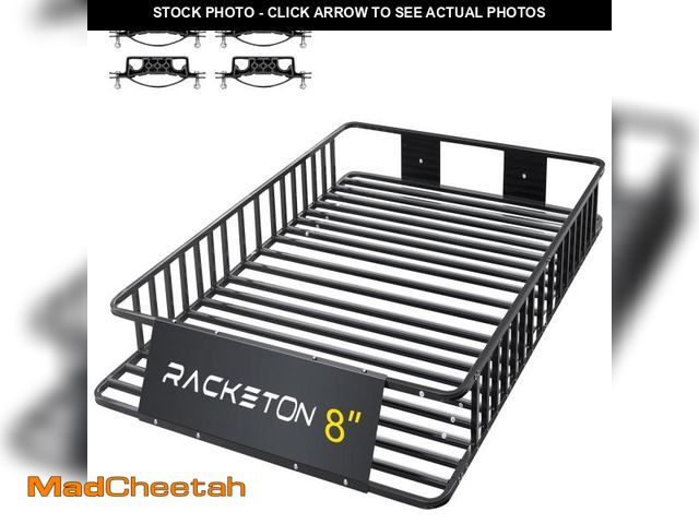 Lot 74-12105763 - Racketon 84â x 49â x 8â Large SUV Roof Rack Cargo Basket - UNUSED