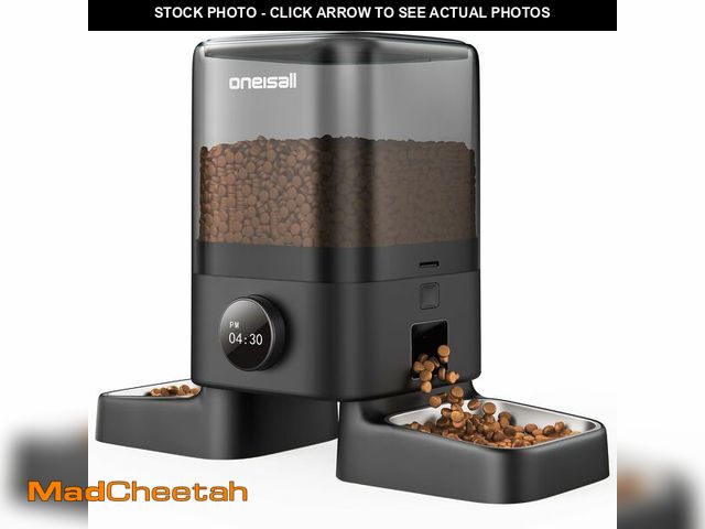 Lot 74-14300493 - oneisall Automatic Cat Feeder for 2 Cats, 20 Cups/5L Auto Cat Feeder, Automatic Cats Food Dispenser ...