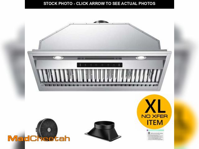 Lot 74-12557724 - VIKIO 42 in. 900 CFM Convertible Insert Range Hood in Stainless Steel with LED, 3-Speed and Gesture ...