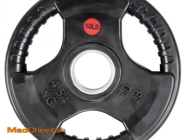 Lot 74-12152779 - BalanceFrom Rubber Coated Cast Cast Iron Plate Weight Plate for Strength Training and Weightlifting,...