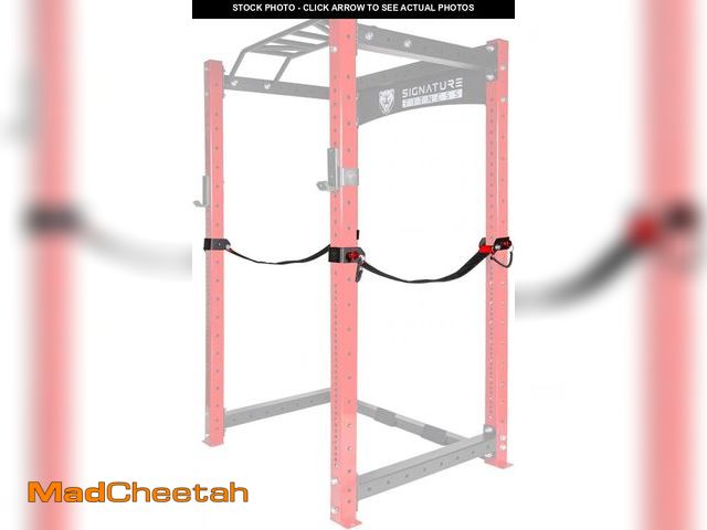 Lot 74-12169045 - Fitvids 3" x 3" Power Cage Squat Rack Accessories, Safety Straps - UNUSED