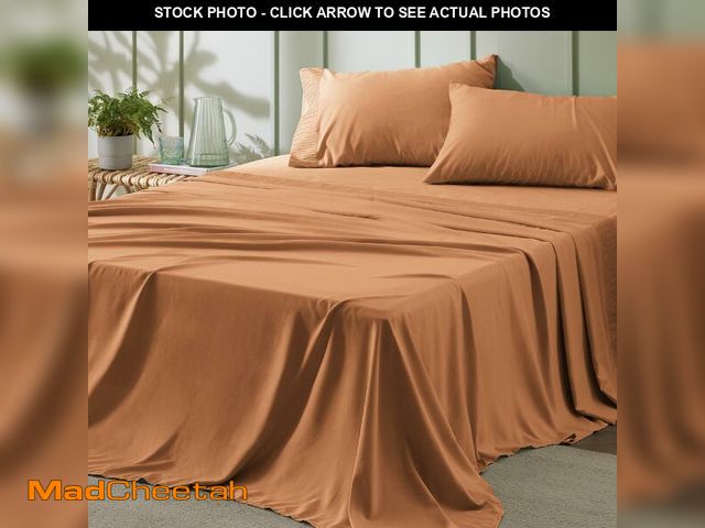 Lot 74-13958369 - Bedsure Queen Sheet Set - 4 Pieces Soft Queen Size Sheets - Breathable &amp; Cooling - Hotel Luxury ...