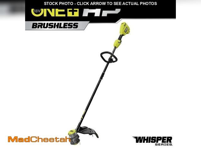Lot 74-12900013 - RYOBI ONE+ HP 18V Brushless Whisper Series 15 in. Cordless Battery String Trimmer (Tool Only) - UNUS...