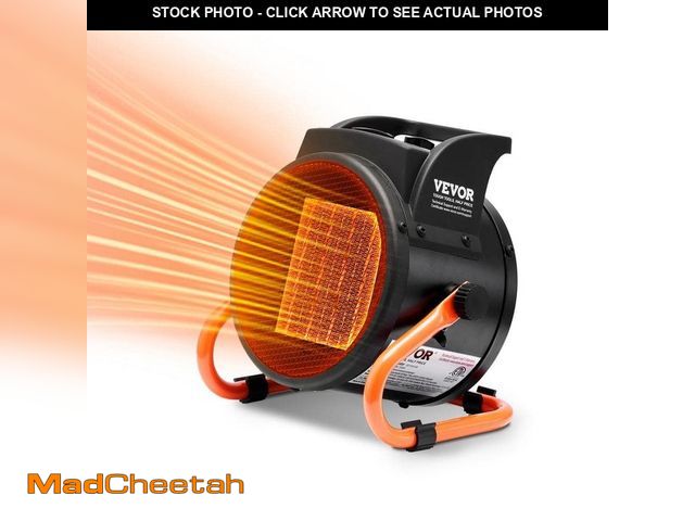 Lot 74-12691877 - VEVOR Greenhouse Heater 1500 Watt PTC Fast Heating with Overheat Protection 3-Speed Setting Tent Hea...