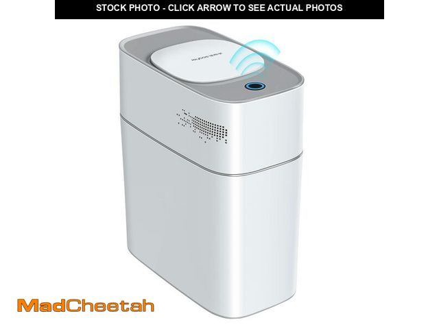 Lot 74-12713455 - JOYBOS Bathroom Trash Can with Lid Automatic Garbage Can, 3 Gallon Slim Electric Waterproof Narrow S...