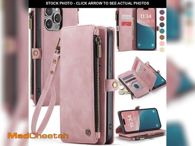 Lot 74-11548707 - Defencase Compatible with iPhone 12/Pro Case Wallet with RFID Blocking Card Holder for Women Men, PU...