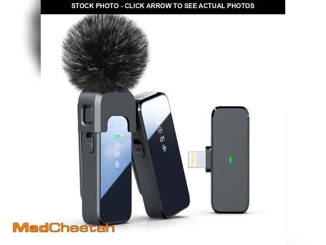 Lot 74-13547986 - Rythflo Wireless Lavalier Microphone for iPhone 14/13/12 with Noise Cancellation, 100ft Transmission...