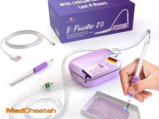 Lot 74-12330537 - Picmondoo - E-Painter for Diamond Painting - Wireless Diamond Painting Pen with Vacuum Pump with Acc...