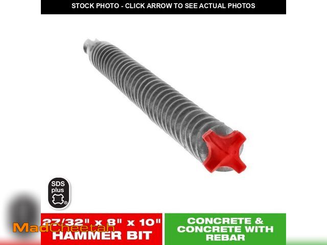 Lot 74-13765139 - DIABLO 27/32 in. x 8 in. x 10 in. Rebar Demon SDS-Plus 4-Cutter Full Carbide Head Hammer Drill Bit -...