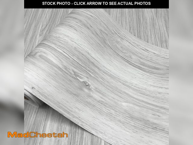 Lot 74-11546708 - auxua Wood Grain Peel and Stick Floor Tiles ? 11.8 Width, Full Roll Length of 394" ? Versatile Desig...