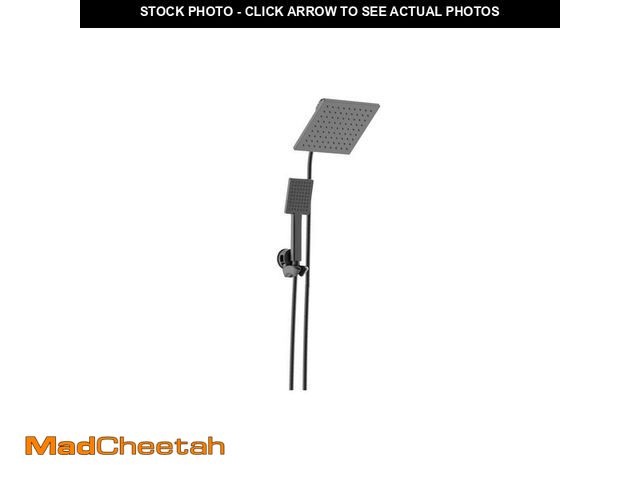 Lot 74-12684062 - Glacier Bay Modern 1-Spray 7.9 in. Dual Tub Wall Mount Fixed and Handheld Shower Heads 1.8 GPM in Ma...