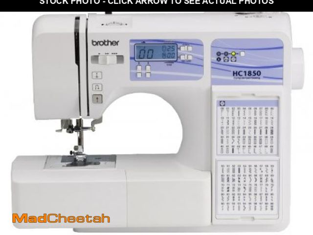 Lot 74-12095995 - Brother HC1850 Sewing and Quilting Machine, 185 Built-in Stitches, LCD Display, 8 Included Feet - UN...