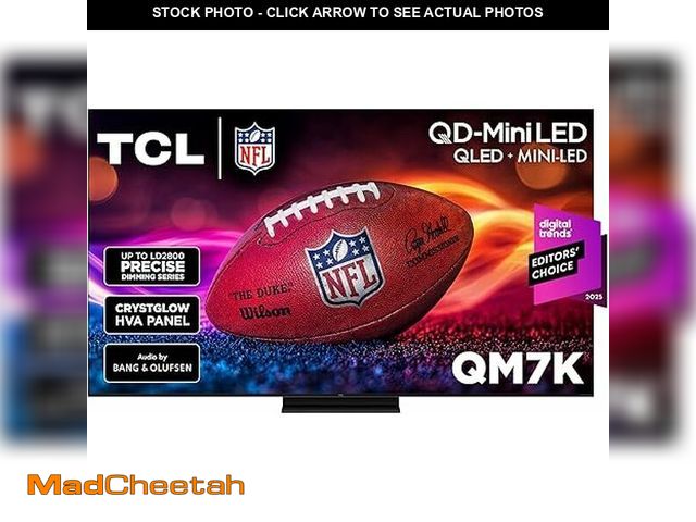 Lot 74-13074534 - TCL 65 Inch Class QM7K Series | Mini LED QLED 4K HDR | 65QM7K, 2025 Model | 120HZ-144HZ Anti Reflect...