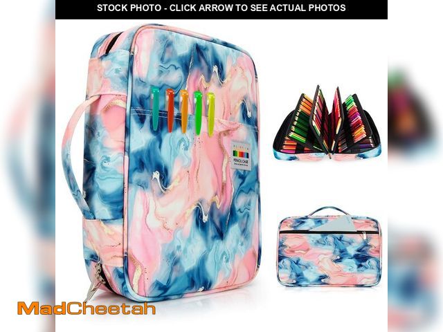 Lot 74-14215622 - YOUSHARES Organizer Color Pencil 300 Slots - Pen Case Organizer with Handy Wrap &amp; Zipper, Multil...