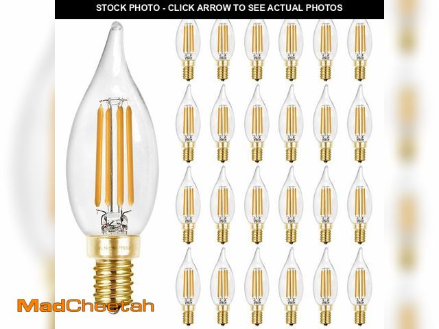 Lot 74-14381351 - Hizashi E12 LED Bulb 40W Equivalent Candelabra Bulbs Dimmable 2700K Warm White, 90+ CRI Chandelier L...