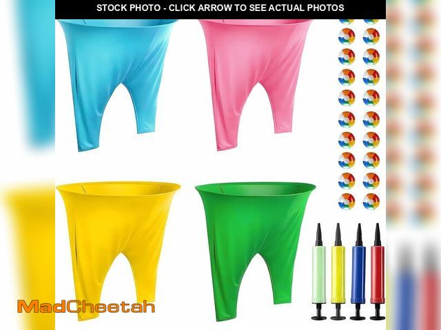 Lot 74-13835918 - (MISSING 3 PUMPS) Granny Pants Yard Game Set, 4 PCS Granny Pants Family Party Outdoor Game with 20 B...