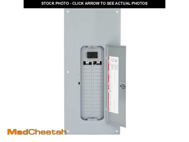 Lot 74-12811403 - Square D Load Center, Homeline, 1PH, 30 Spaces, 60 Circuits, 100A, Convertible Main Breaker, PoN - U...