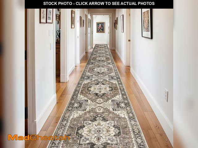 Lot 74-14611264 - 3x20 Washable Hallway Runner Rug - Hallway Rug Distressed Mats Non-Slip Soft Kitchen Room Floor Carp...