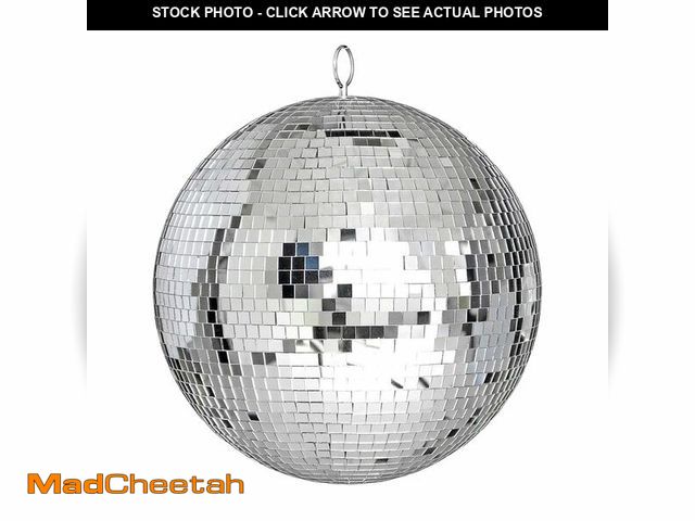 Lot 74-13539993 - Alytimes Mirror Disco Ball - 8-Inch Cool and Fun Silver Hanging Party Disco Ball Ã¢â¬âBig Party D...