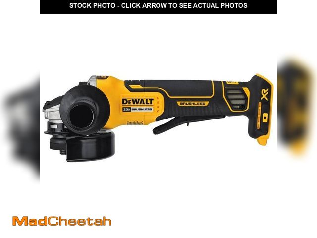 Lot 74-12939269 - DEWALT 20V MAX XR Cordless Brushless 4.5 in. Paddle Switch Small Angle Grinder with Kickback Brake (...