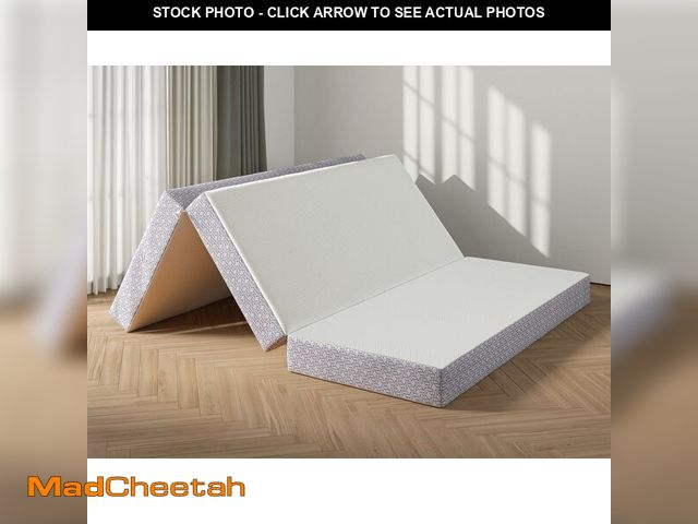 Lot 74-14291711 - AFI, CoolSoft Queen 6 Inch Memory Foam Folding Mattress with Soft Knit Cover - UNUSED