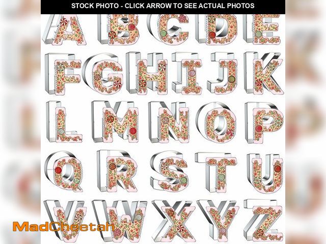 Lot 74-14263764 - 4 Inch Alphabet Letter Cookie Cutter Set - 26 Pcs Extra Large Xzhloym Cookie Cutters Shapes Biscuit ...