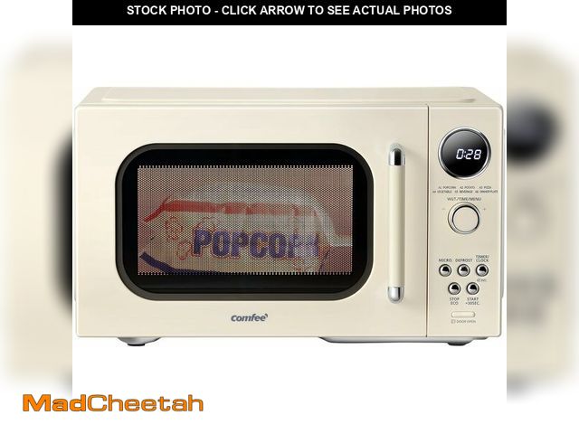 Lot 74-13835647 - COMFEE' Retro Microwave Oven, Small Microwave with 6 Auto Menus, 0.9 cu.ft Countertop Compact Microw...